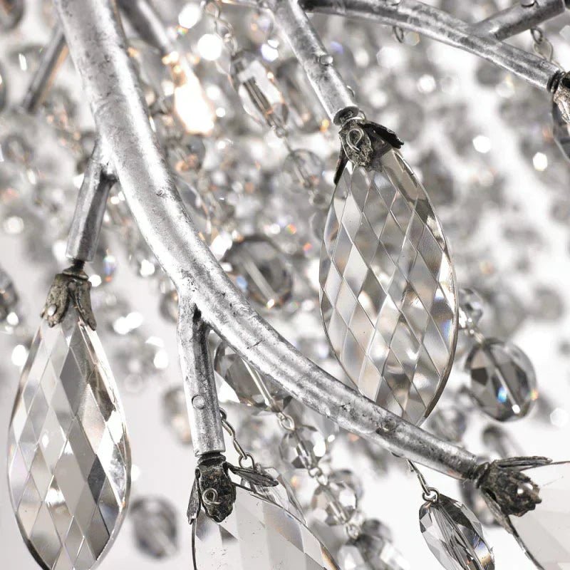 New Luxury Branch Crystal Pendant Chandelier Designer Creative Art Dining Room/Living Room Light Fixture - L26.8"*W29.52"*H14.2"GoldWarm LightBlushlighting