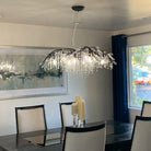 New Luxury Branch Crystal Pendant Chandelier Designer Creative Art Dining Room/Living Room Light Fixture - L74.8"*W29.52"*H23.0"GoldWarm LightBlushlighting