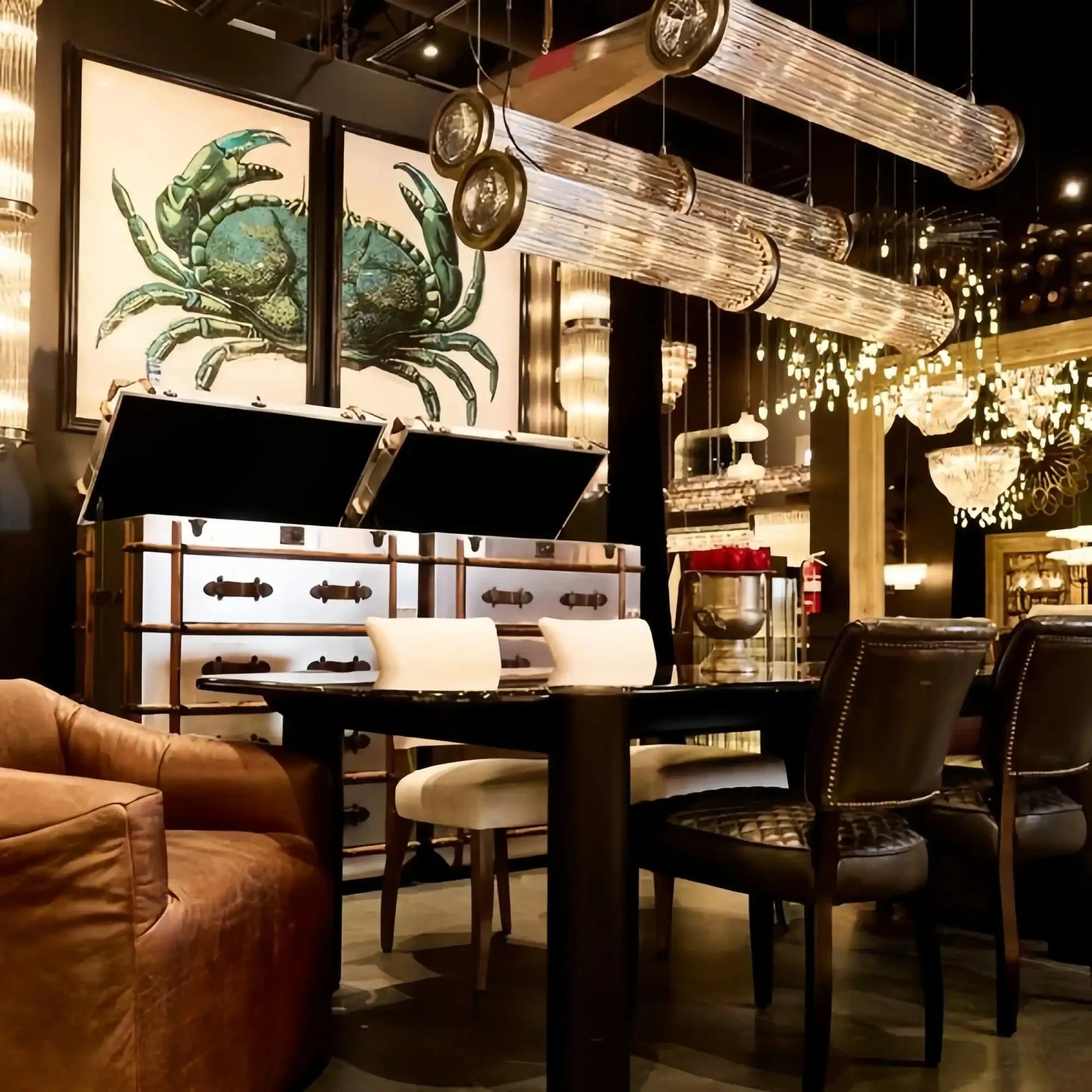 Newton Rectangular Pendant - 39"BronzeBlushlighting