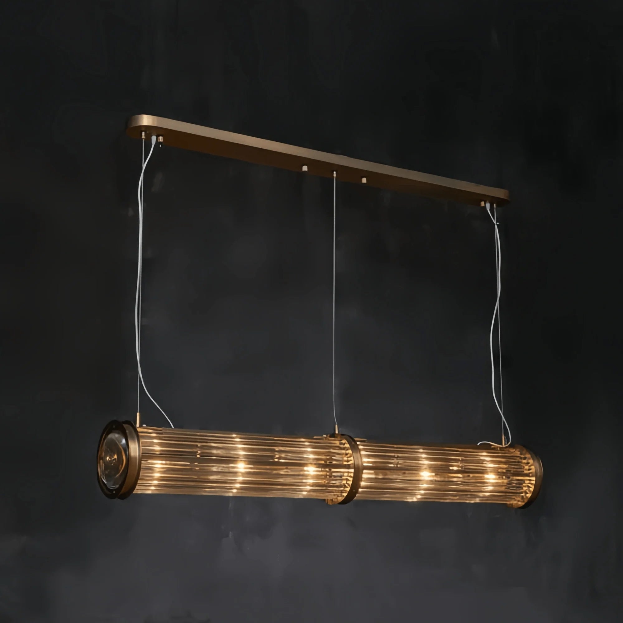 Newton Rectangular Pendant - 39"BronzeBlushlighting