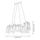 Niagara Branch Chandelier-chandeliers for dining room,chandeliers for stairways,chandeliers for foyer,chandeliers for bedrooms,chandeliers for kitchen,chandeliers for living room-Blushlighting