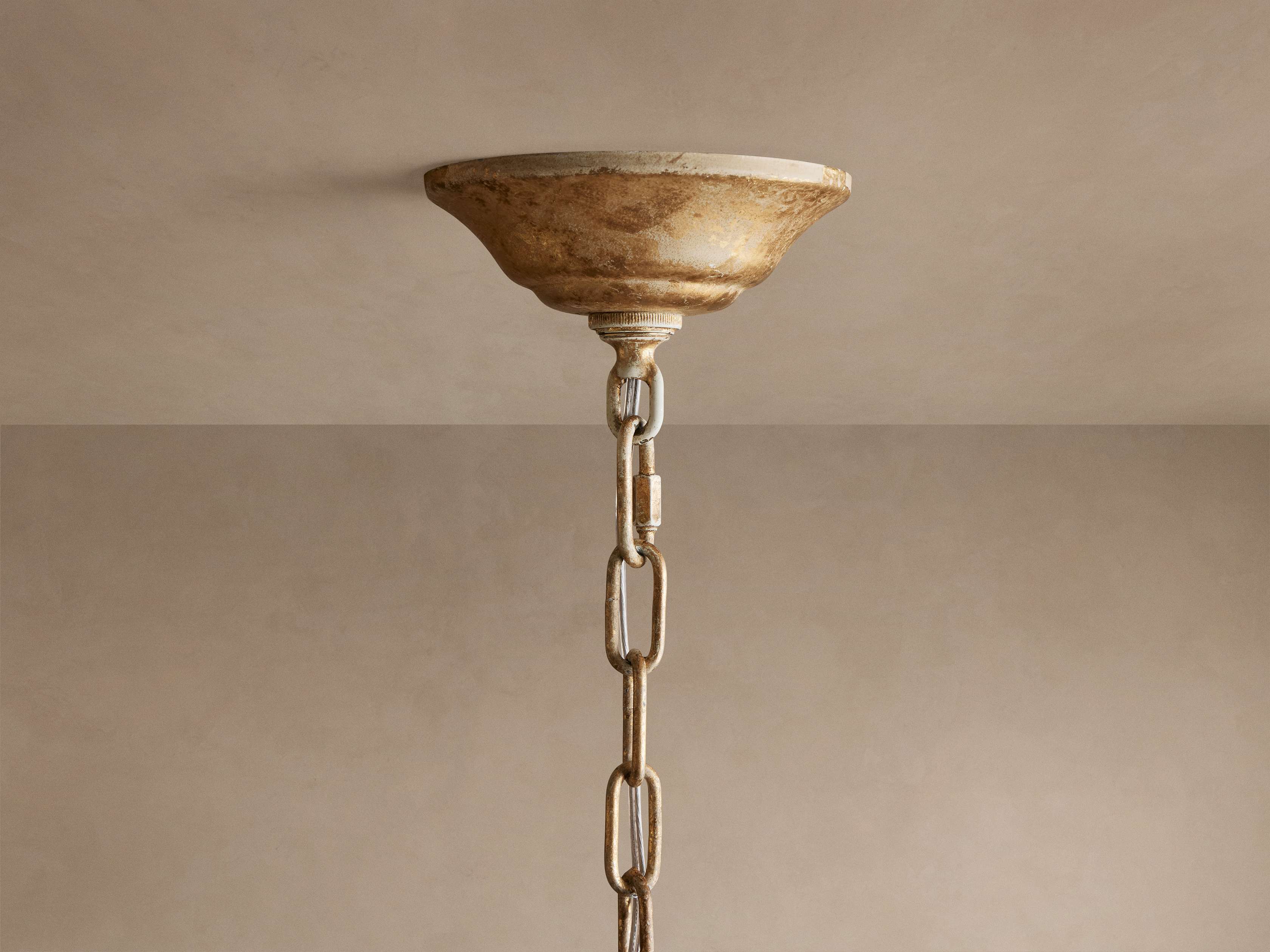 Nicoletta Round Chandelier - GOLD36"Blushlighting