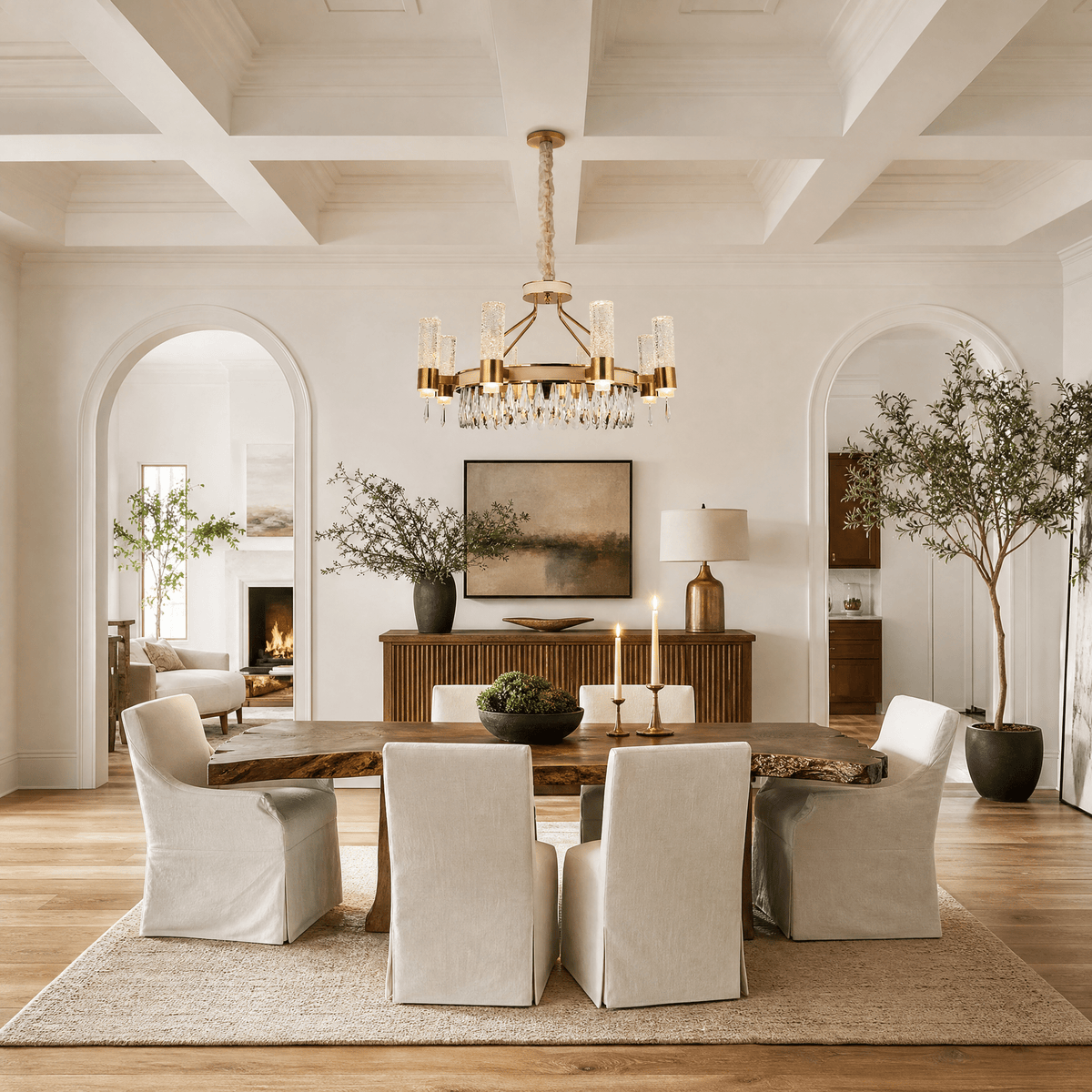 Nido Crystal Chandelier - D600*328mmBlushlighting