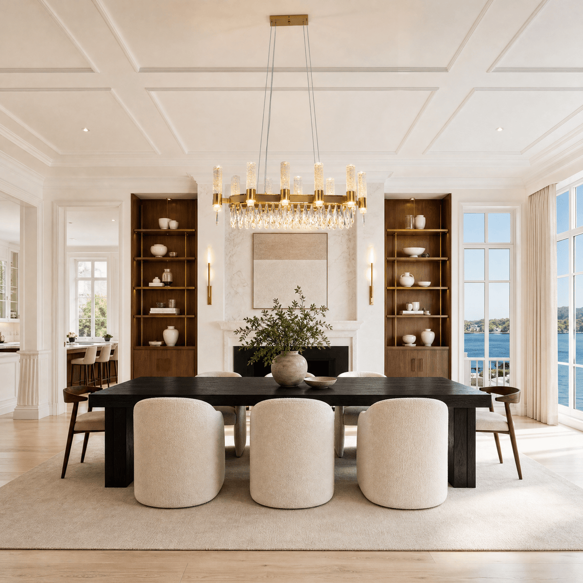 Nido Crystal Linear Chandelier - Blushlighting