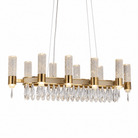 Nido Crystal Linear Chandelier - Blushlighting