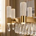 Nido Crystal Linear Chandelier - Blushlighting