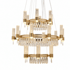 Nido Crystal Trio Chandelier - Blushlighting
