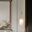 Nina Modern Alabaster Pendant Light, Alabaster Pendant Lamp Besides Bed - ABlushlighting