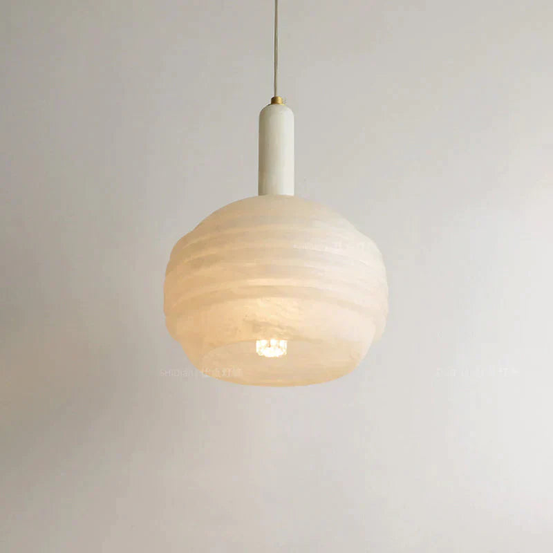 Nina Modern Alabaster  Pendant Light, Alabaster Pendant Lamp Besides Bed Pendant Light Kevin Studio Inc B  
