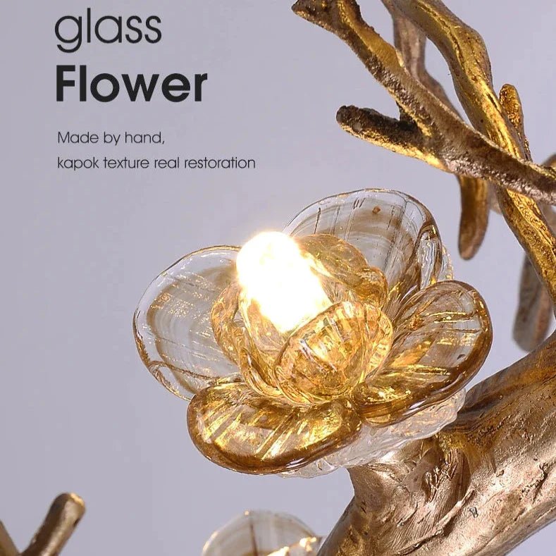 Noa Flower Branch Chandelier - L47.24” (120 cm)Warm White 3000KBlushlighting