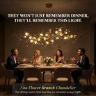 Noa Flower Branch Chandelier - L47.24” (120 cm)Warm White 3000KBlushlighting