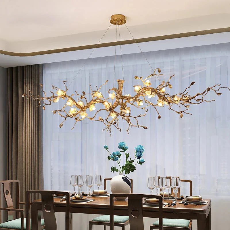 Noa Flower Branch Chandelier - L47.24” (120 cm)Warm White 3000KBlushlighting