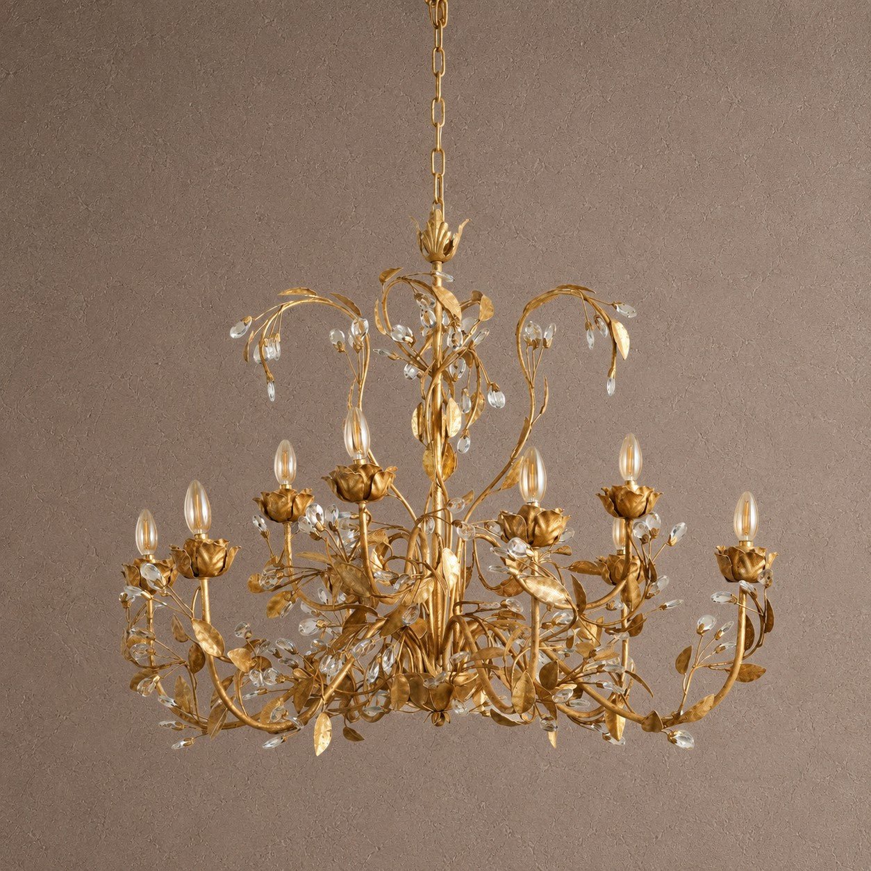 Noemi Round Chandelier - GOLD36"Blushlighting