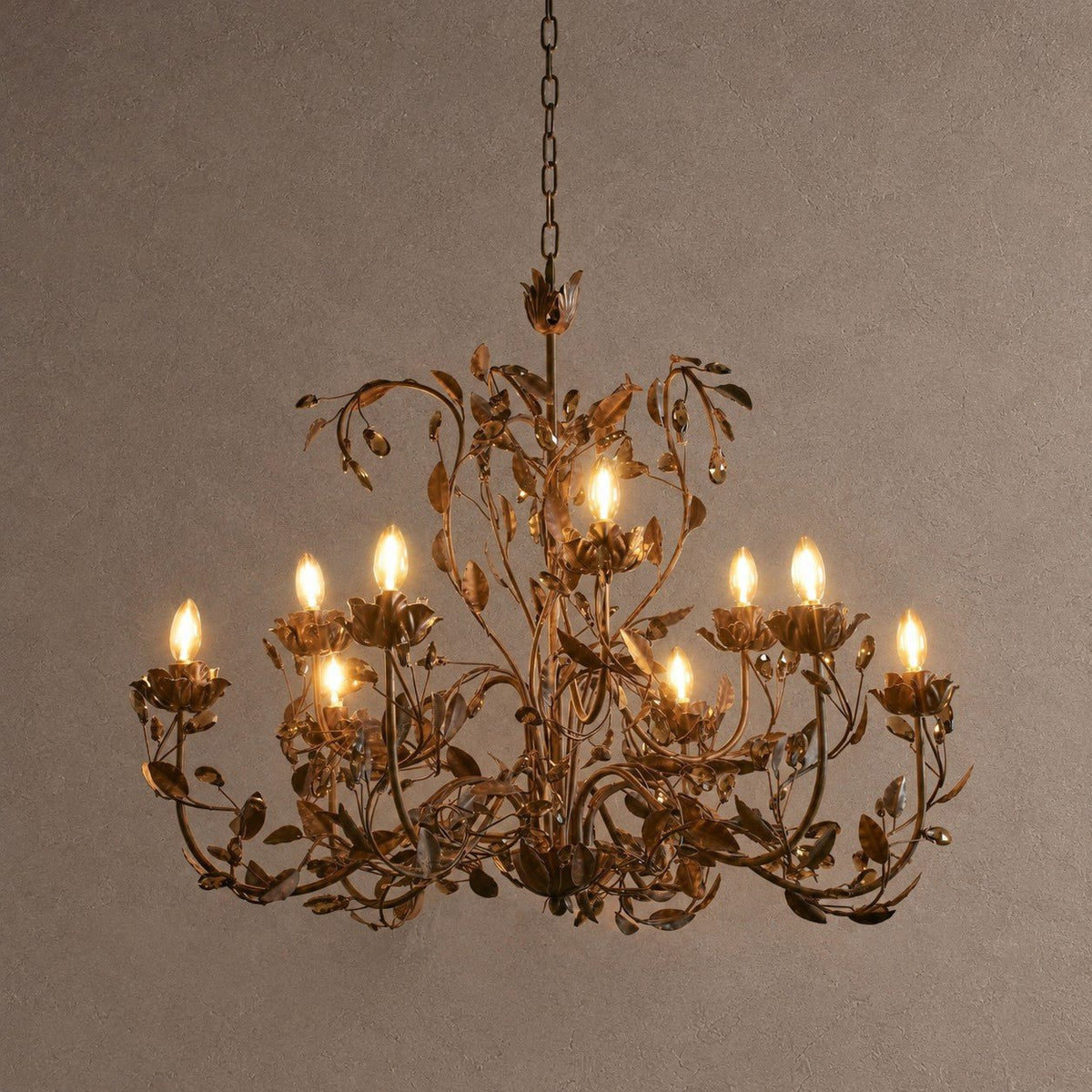 Noemi Round Chandelier - BRONZE36"Blushlighting