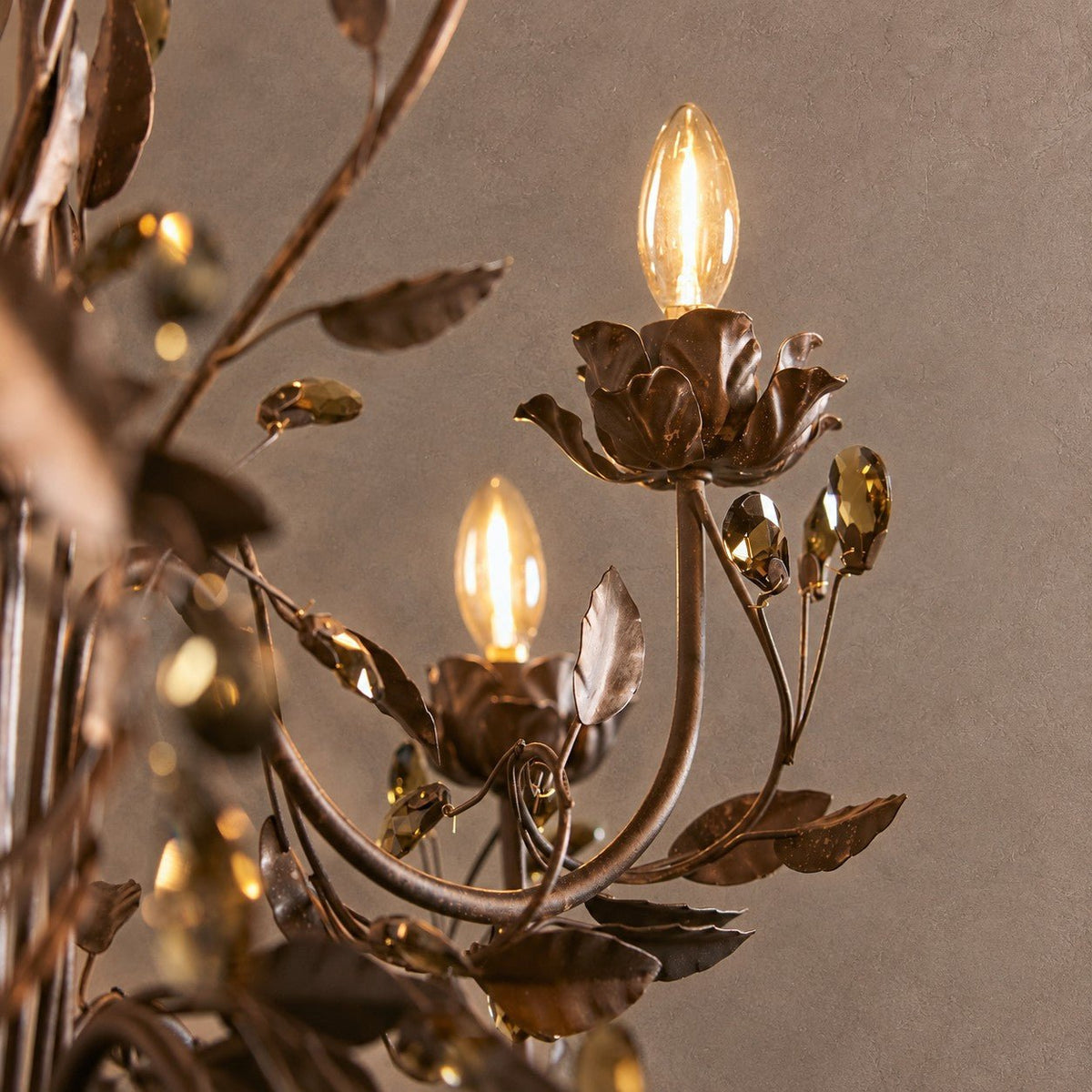 Noemi Round Chandelier - BRONZE36"Blushlighting
