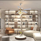 Noiseless Crystal Ceiling Fan Fandelier with Lights 52" - Blushlighting