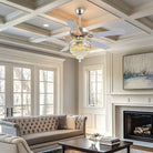 Noiseless Crystal Ceiling Fan Fandelier with Lights 52" - Blushlighting