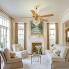 Noiseless Crystal Ceiling Fan Fandelier with Lights 52" - Blushlighting