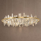 Nora Round Crystal Pendant Light - Ø39.4" × H9.8" (Ø100 × H25 cm)Blushlighting