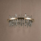 Nora Round Crystal Pendant Light - Ø31.5" × H9.8" (Ø80 × H25 cm)Blushlighting