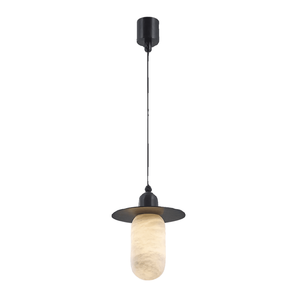 Nordic Alabaster and Brass Minimalist Pendant Light - Style ABlushlighting