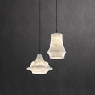 Nordic Alabaster and Brass Minimalist Pendant Light - Style ABlushlighting