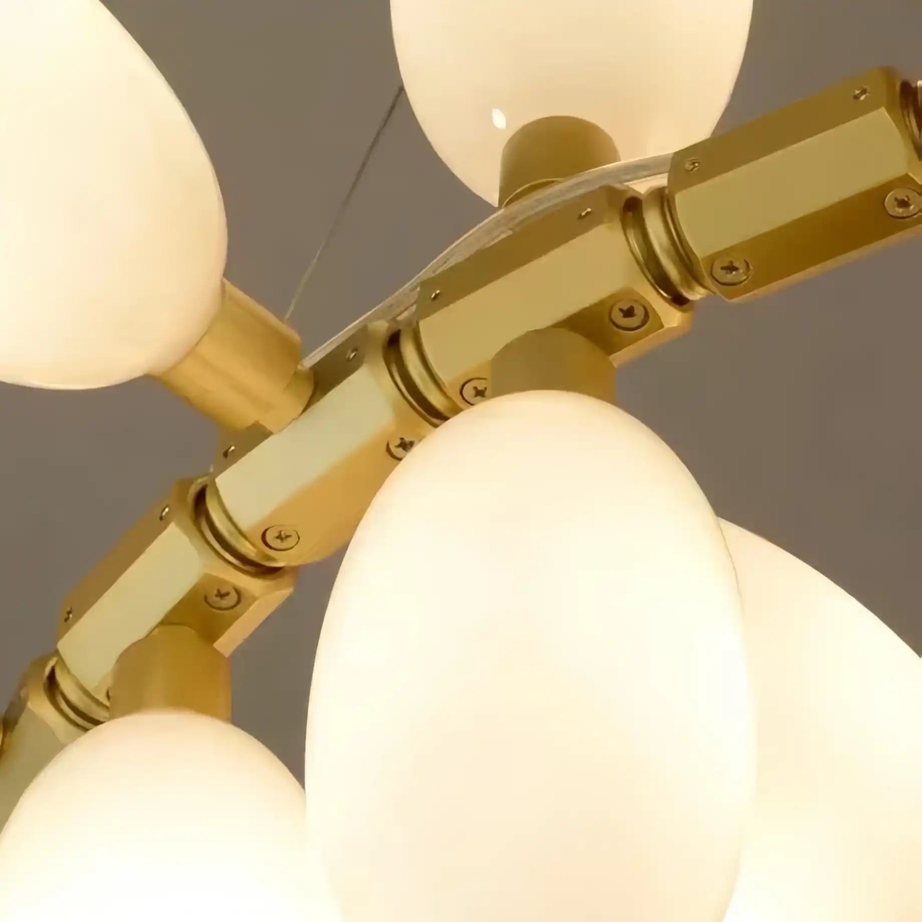 Nordic Art Long Magnolia alba Glass Ceiling Chandelier for Staircase/Hallway/Entryway Light Fixture-Chandeliers-Blushlighting-Blushlighting