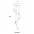 Nordic Extra Large Minimalist Long Pendant Light for High Ceiling Staircase-