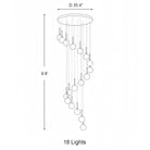 Nordic Extra Large Minimalist Long Pendant Light for High Ceiling Staircase-