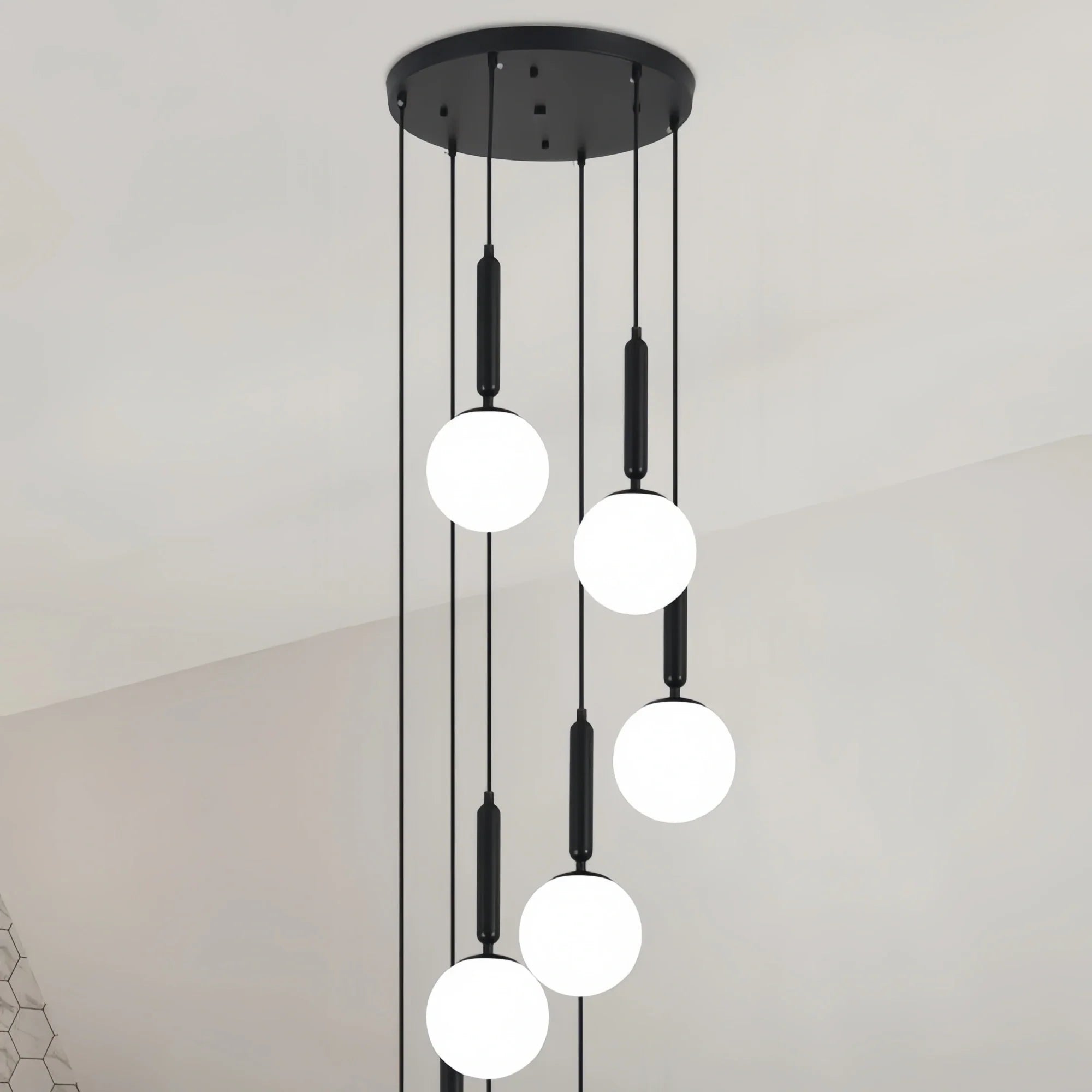 Nordic Extra Large Minimalist Long Pendant Light for High Ceiling Staircase-