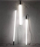 Nordic Fashion Minimalist Black Straight Pendant Chandelier for Bedside/Staircase/Loft/Duplex - Small: 17 LightsWarm LightBlushlighting