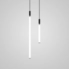 Nordic Fashion Minimalist Black Straight Pendant Chandelier for Bedside/Staircase/Loft/Duplex - One SingleWarm LightBlushlighting