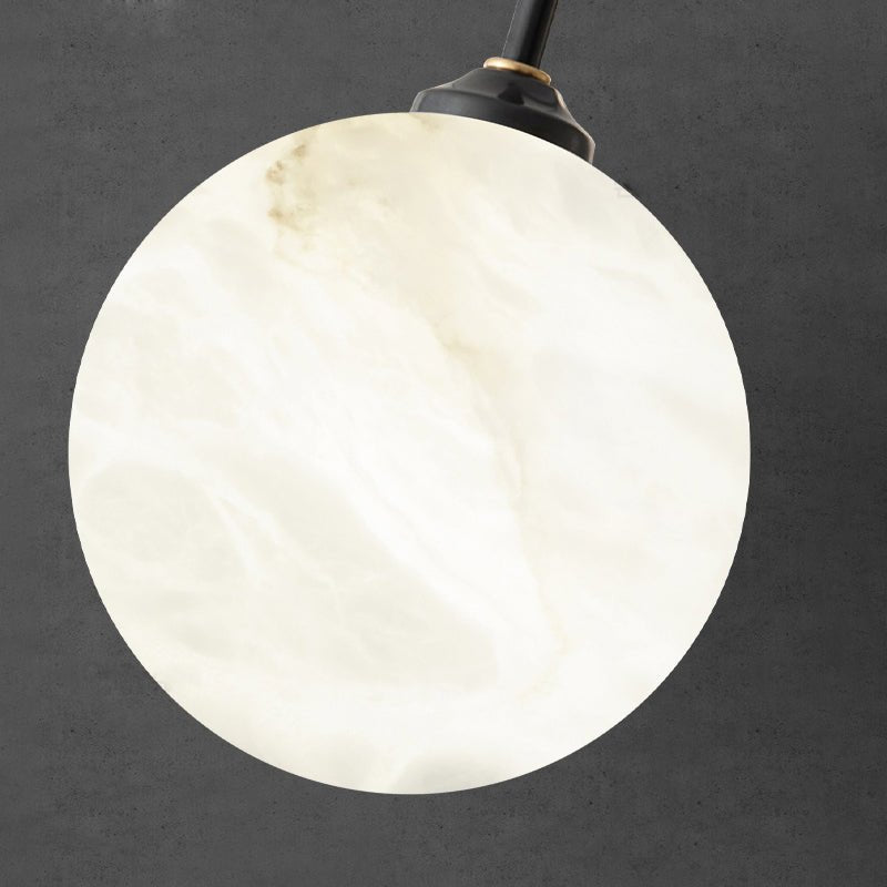 Nordic Postmodern Alabaster Arc Chandelier - BrassBlushlighting