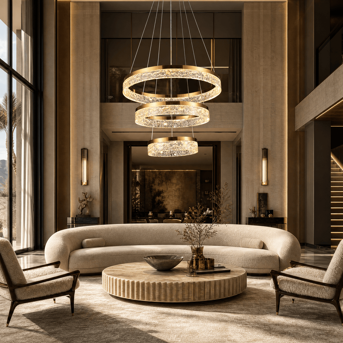 Ocean Star Modern Sculptural Ring Chandelier - Blushlighting