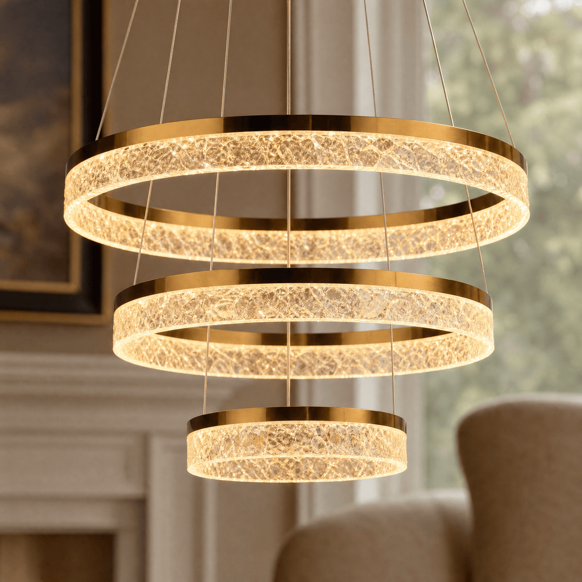 Ocean Star Modern Sculptural Ring Chandelier - Blushlighting