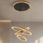 Octagonal Halo Chandelier - Blushlighting