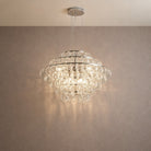 Opulence Modern Glass Chandelier 31" - Ø31.5" × H25.6" (Ø80 × H65 cm) – Gold + Frosted GlassBlushlighting