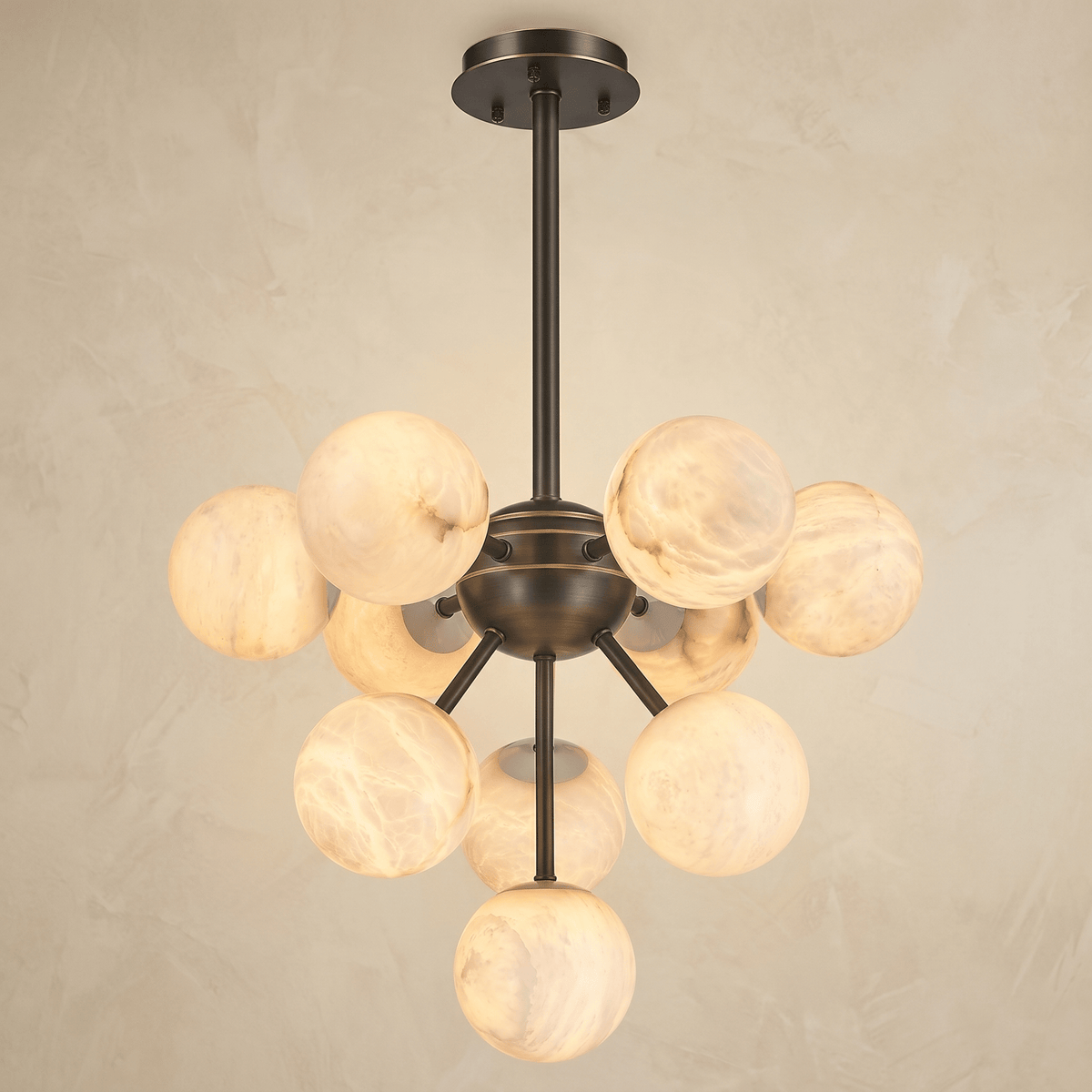 Orb Cluster Alabaster Pendant Light - Blushlighting