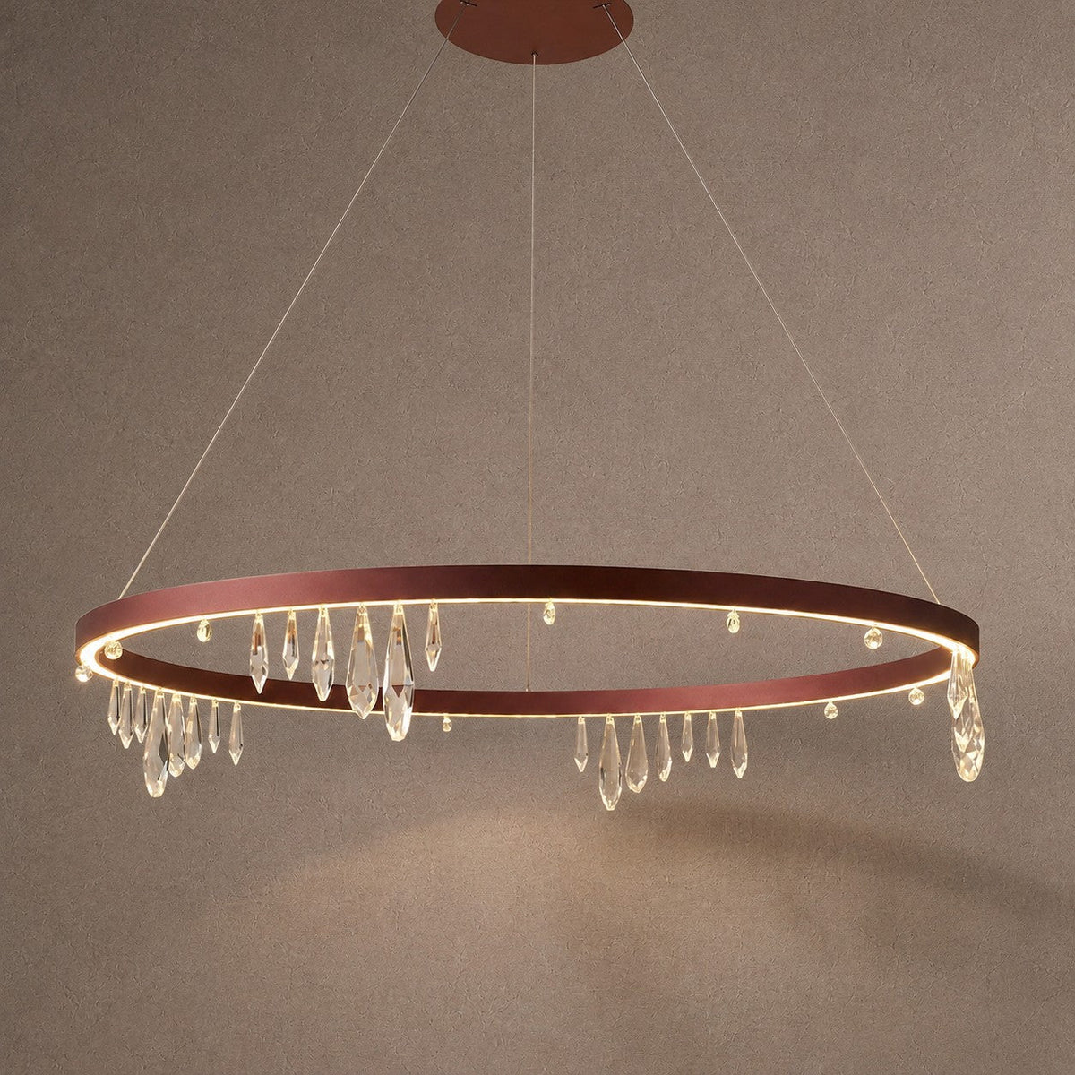 Orbit Crystal Chandelier - Ø39.4" × H5.3" (Ø100 × H13.5 cm)Blushlighting
