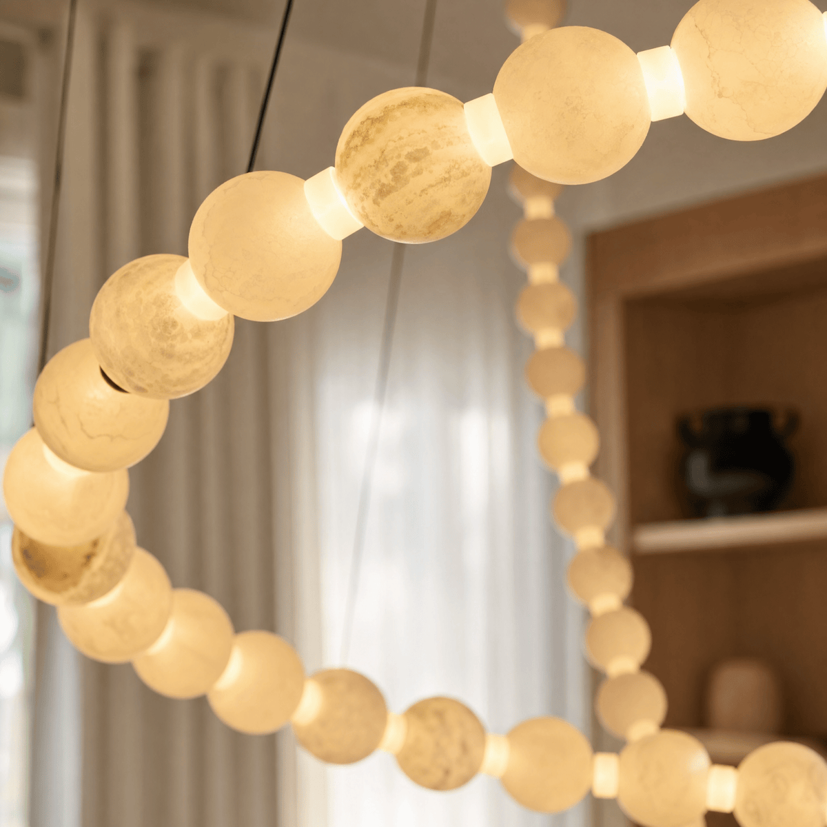 Orbita Foyer Modern Chandelier - D600Blushlighting