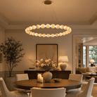 Orbita Foyer Modern Chandelier - D600Blushlighting