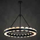 Alabaster Round Chandelier