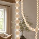 Orbita Modern Alabaster Pearl Chain Chandelier - Blushlighting