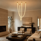 Orbita Modern Alabaster Pearl Chain Chandelier - Blushlighting