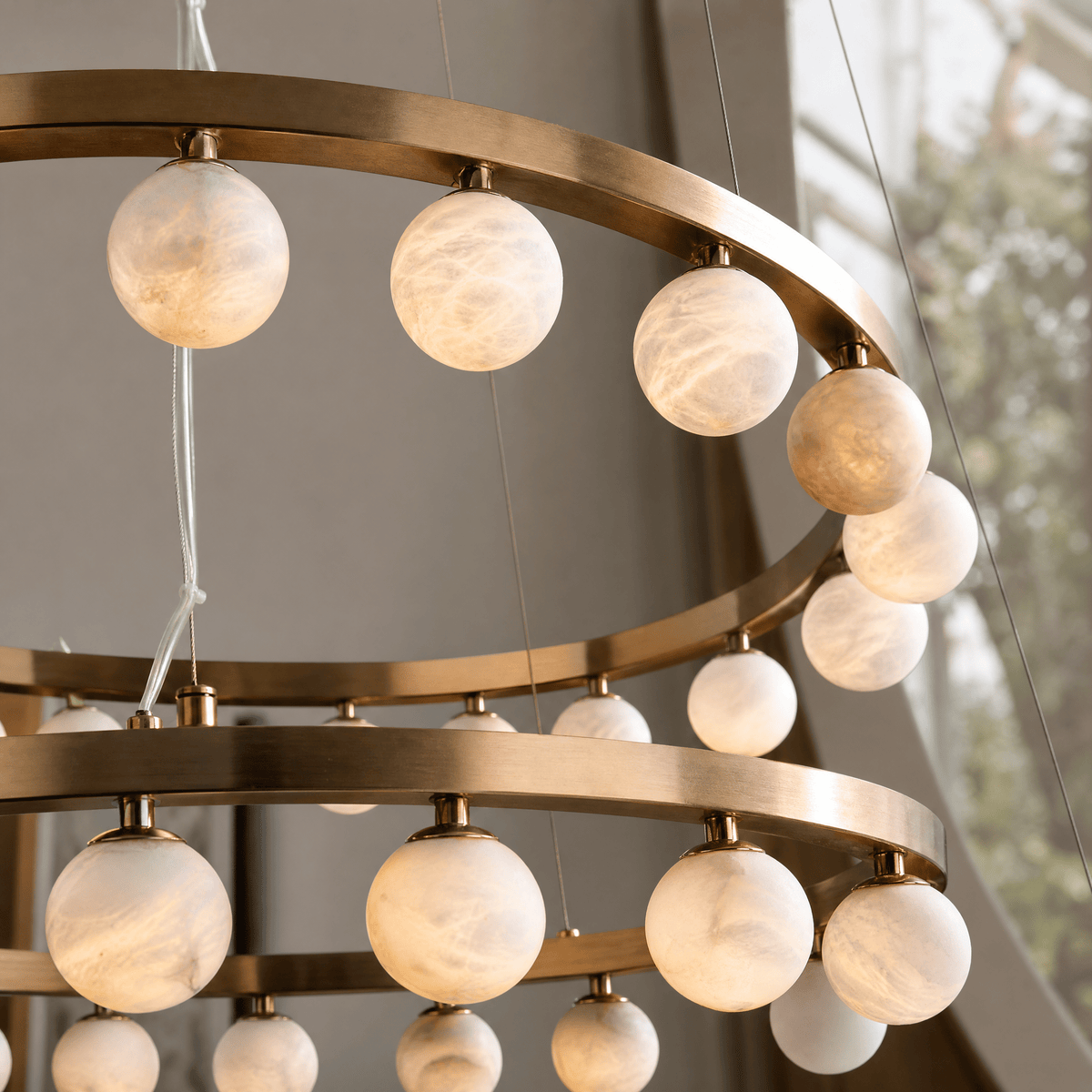 Orbita Modern Round Ring Chandelier - D600Blushlighting