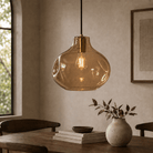 Organic 12" Pendant - SMOKEbrassBlushlighting