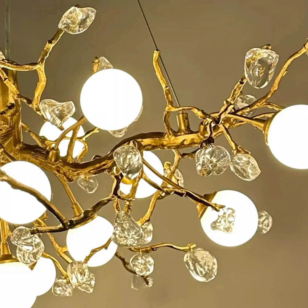 Orgi Statement Linear Branch Chandelier - Gold47.24"(120cm)Warm white 3000KBlushlighting