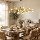 Orgi Statement Linear Branch Chandelier - Gold47.24"(120cm)Warm white 3000KBlushlighting