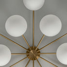 Orion Oval Flush Mount Base Chandelier Ø47.8″ - Black gunmetalBorosilicate Transparent Ribbon GlassBlushlighting
