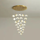 Orlani Bloom Cascade Stairs Chandelier - 64 - lights B Size: ∅ 39.4″ x H 157.4″Blushlighting
